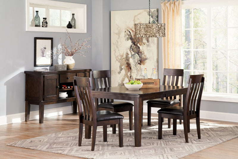Haddigan Dining Table and 4 Chairs in Dark Brown from Ashley - Luna Furniture