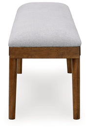 Lyncott Brown Extension Dining Table, 4 Chairs and Bench from Ashley - Luna Furniture