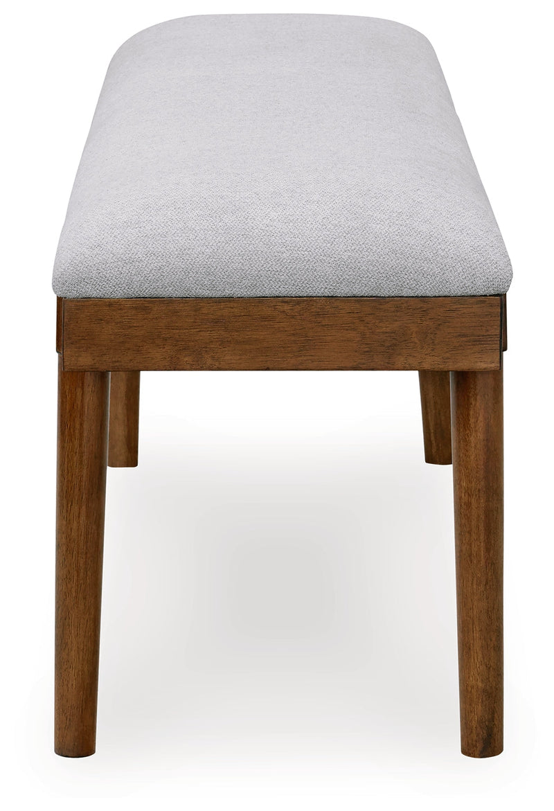 Lyncott Brown Extension Dining Table, 4 Chairs and Bench from Ashley - Luna Furniture