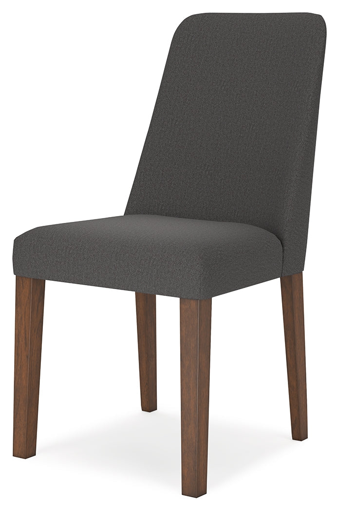 Lyncott Extension Dining Table and 4 Charcoal/Brown Chairs from Ashley - Luna Furniture