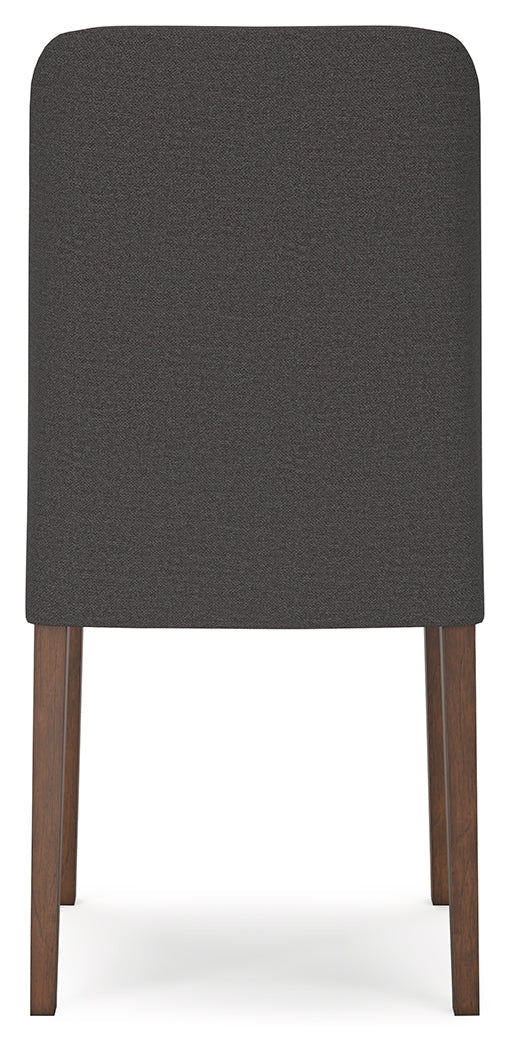 Lyncott Extension Dining Table and 4 Charcoal/Brown Chairs from Ashley - Luna Furniture