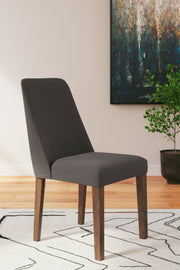 Lyncott Extension Dining Table and 4 Charcoal/Brown Chairs from Ashley - Luna Furniture