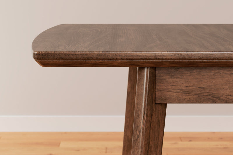Lyncott Mustard/Brown Dining Table and 4 Chairs from Ashley - Luna Furniture