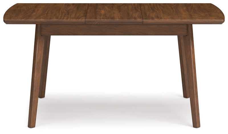 Lyncott Extension Dining Table and 4 Charcoal/Brown Chairs from Ashley - Luna Furniture