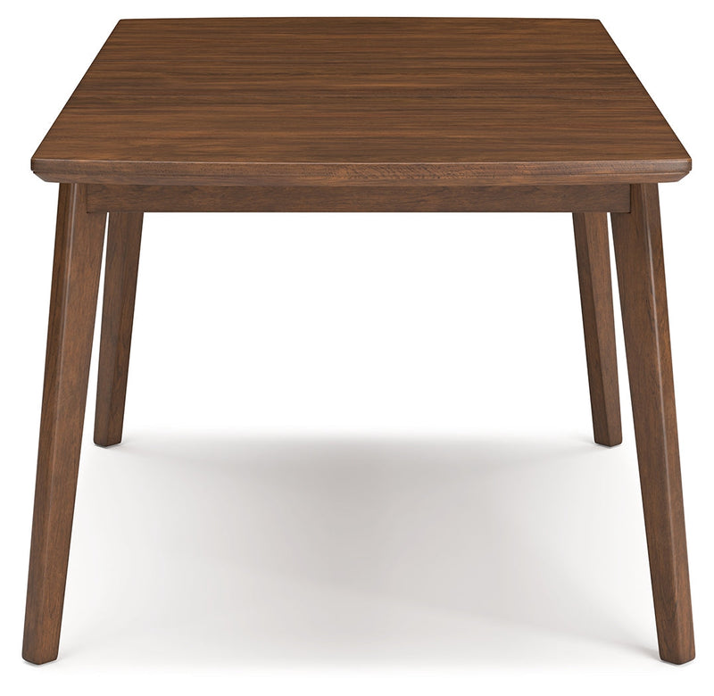 Lyncott Mustard/Brown Dining Table and 4 Chairs from Ashley - Luna Furniture