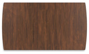 Lyncott Extension Dining Table and 4 Charcoal/Brown Chairs from Ashley - Luna Furniture
