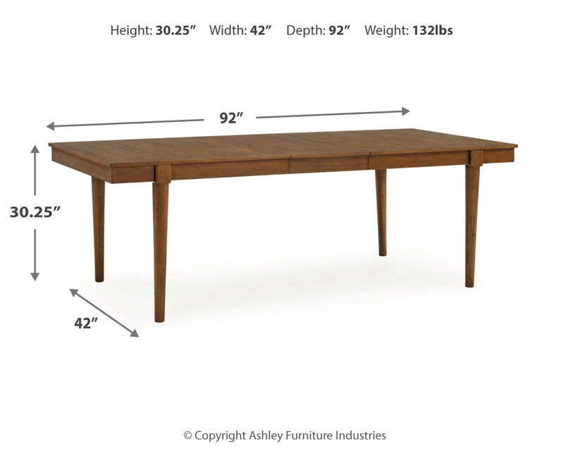 Lyncott Extension Dining Table and 4 Upholstered Chairs from Ashley - Luna Furniture