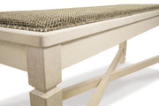 Bolanburg Antique White Dining Table with 4 Chairs and Bench -  Ashley - Luna Furniture