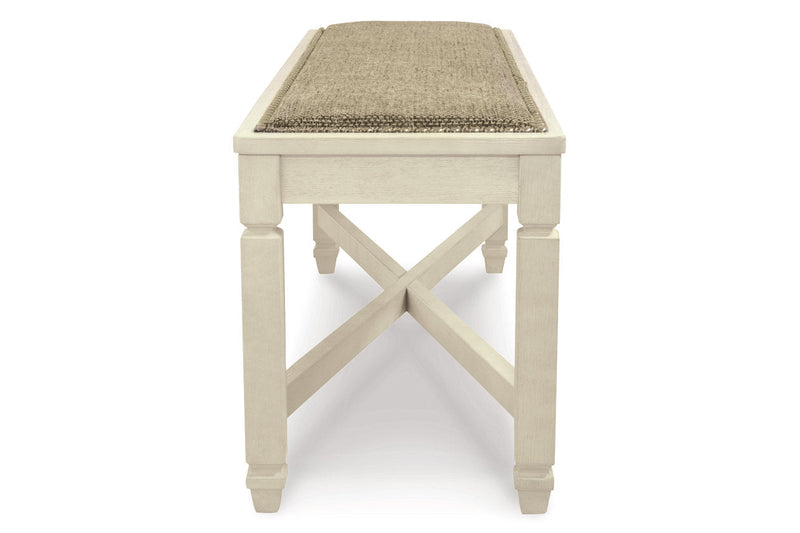 Bolanburg Antique White Dining Table with 4 Chairs and Bench -  Ashley - Luna Furniture