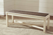 Bolanburg Antique White Dining Table with 4 Chairs and Bench -  Ashley - Luna Furniture