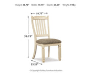 Bolanburg Two Tone Dining Table and 4 Chairs from Ashley - Luna Furniture