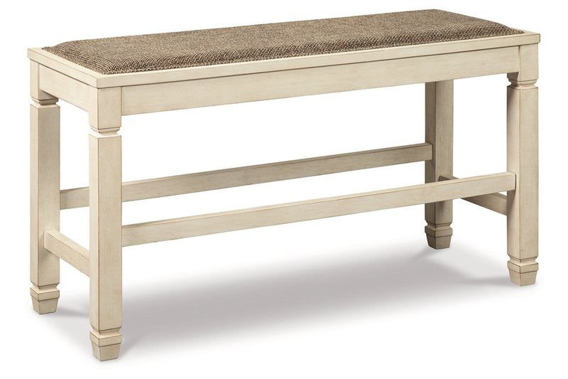 Bolanburg Two-tone Counter Height Dining Table and 4 Barstools and Bench -  Ashley - Luna Furniture