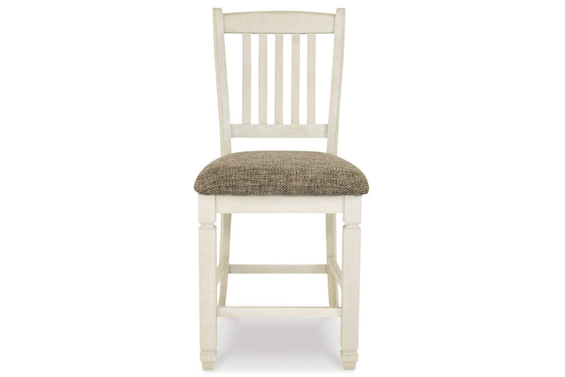 Bolanburg Two-tone Counter Height Dining Table with 6 Barstools -  Ashley - Luna Furniture