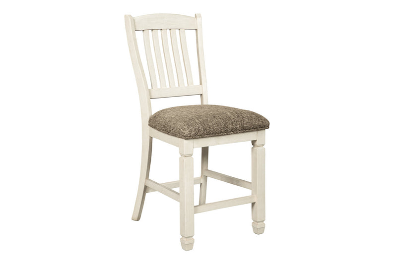 Bolanburg Two-tone Counter Height Dining Table with 6 Barstools -  Ashley - Luna Furniture
