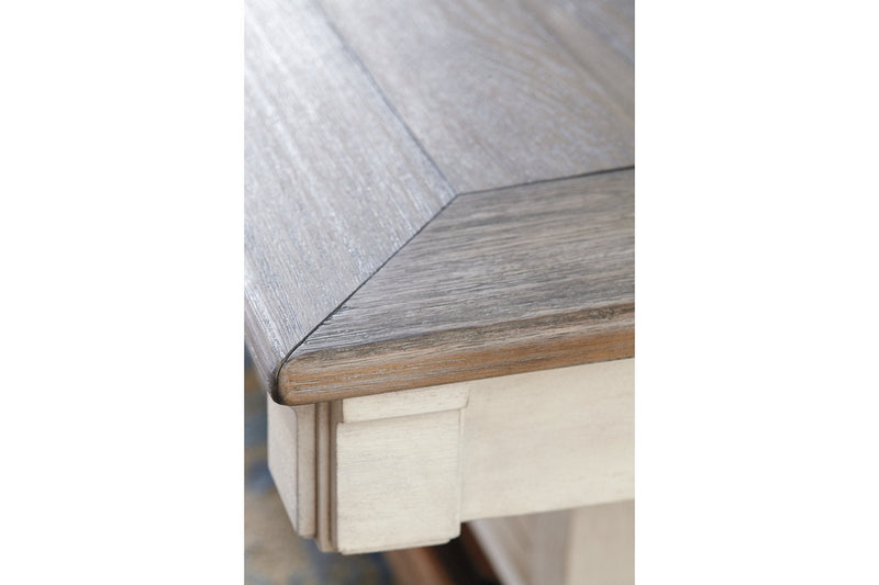 Bolanburg Two-tone Counter Height Dining Table with 6 Barstools -  Ashley - Luna Furniture