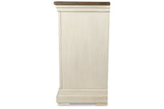 Bolanburg Antique White Counter Height Dining Table, 4 Barstools, Bench and Server -  Ashley - Luna Furniture