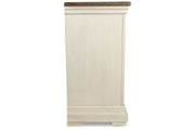 Bolanburg Antique White Counter Height Dining Table, 4 Barstools, Bench and Server -  Ashley - Luna Furniture