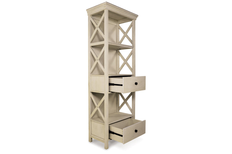 Bolanburg Two-tone Counter Height Table with 6 Barstools, Server and Display Cabinet -  Ashley - Luna Furniture