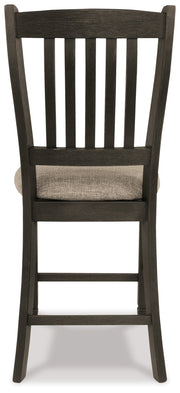 Tyler Creek Black/Gray Counter Height Dining Table and 2 Barstools from Ashley - Luna Furniture