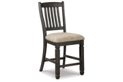 Tyler Creek Black/Grayish Brown Counter Height Table with 4 Barstools, Server and Display Cabinet -  Ashley - Luna Furniture