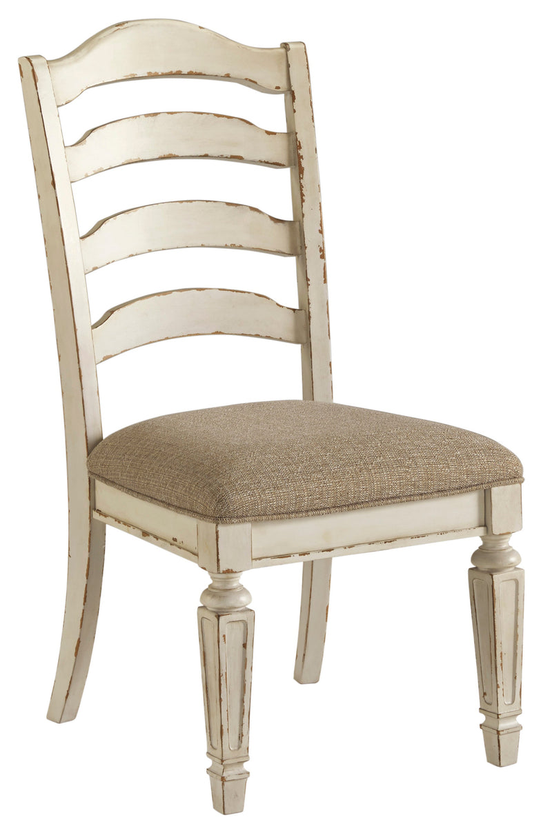 Realyn Chipped White Oval Dining Room Set - Luna Furniture
