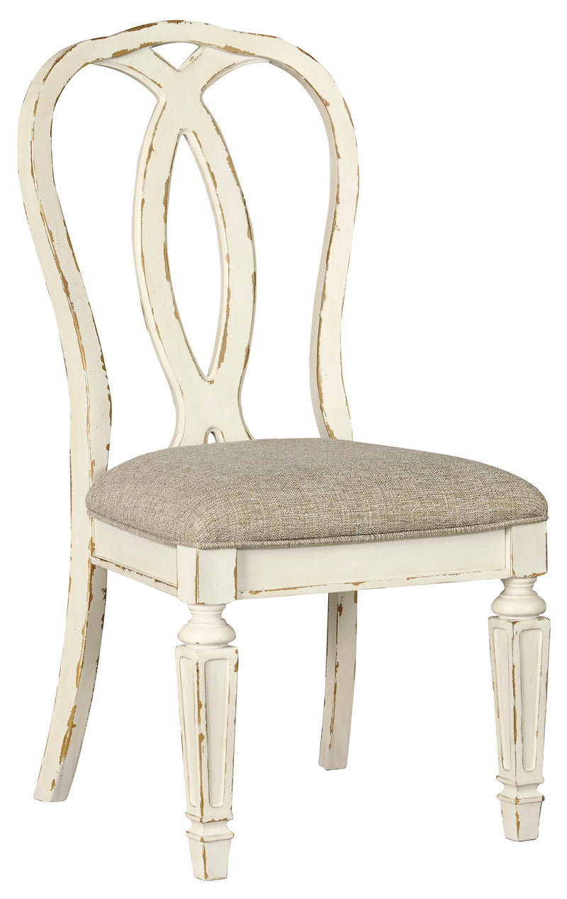 Realyn Chipped White Oval Dining Room Set - Luna Furniture