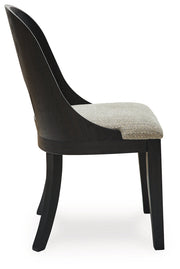 Rowanbeck Black Dining Table and 4 Chairs from Ashley - Luna Furniture