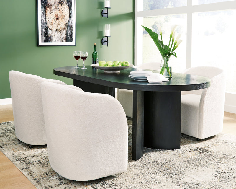 Rowanbeck Dining Table and 4 Chairs from Ashley - Luna Furniture