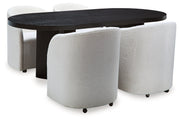 Rowanbeck Dining Table and 4 Chairs from Ashley - Luna Furniture