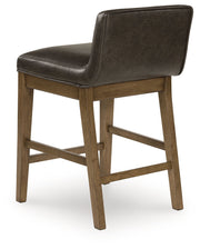 Cabalynn Counter Height Dining Table and 6 Barstools with Storage in Light Brown from Ashley - Luna Furniture
