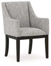 Burkhaus Dining Table and 6 Arm Chairs from Ashley - Luna Furniture