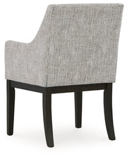 Burkhaus Dining Table and 6 Arm Chairs from Ashley - Luna Furniture