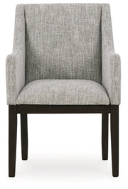 Burkhaus Dining Table and 6 Arm Chairs from Ashley - Luna Furniture