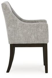 Burkhaus Dining Table and 6 Arm Chairs from Ashley - Luna Furniture