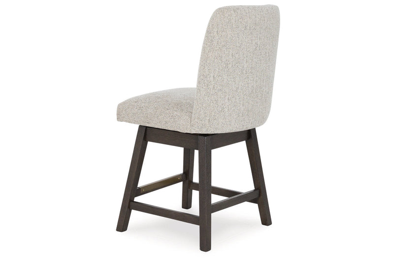 Burkhaus Dark Brown Counter Height Dining Table and 4 Barstools -  Ashley - Luna Furniture