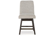 Burkhaus Dark Brown Counter Height Dining Table and 4 Barstools -  Ashley - Luna Furniture