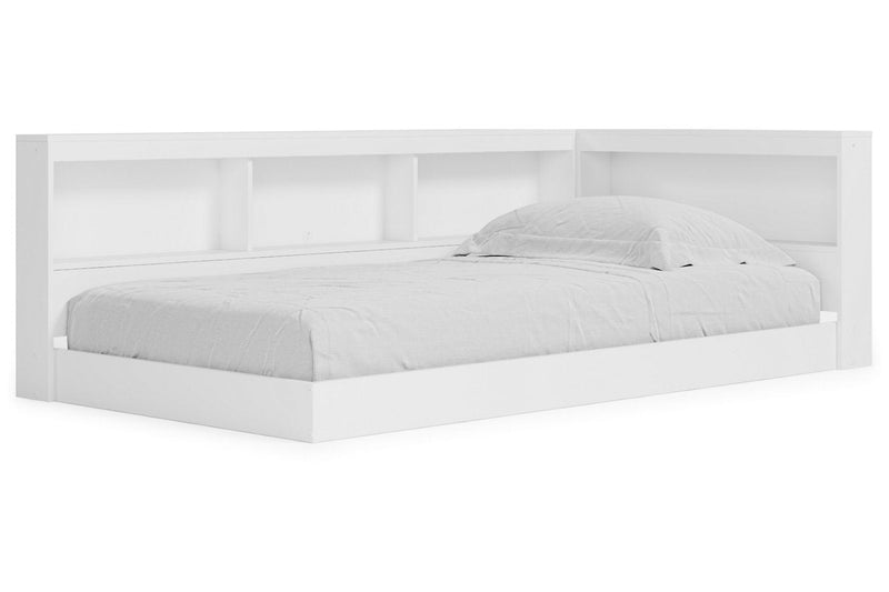 Piperton White Twin Bookcase Storage Bed from Ashley - Luna Furniture