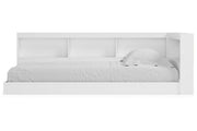 Piperton White Twin Bookcase Storage Bed from Ashley - Luna Furniture