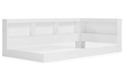 Piperton White Twin Bookcase Storage Bed from Ashley - Luna Furniture