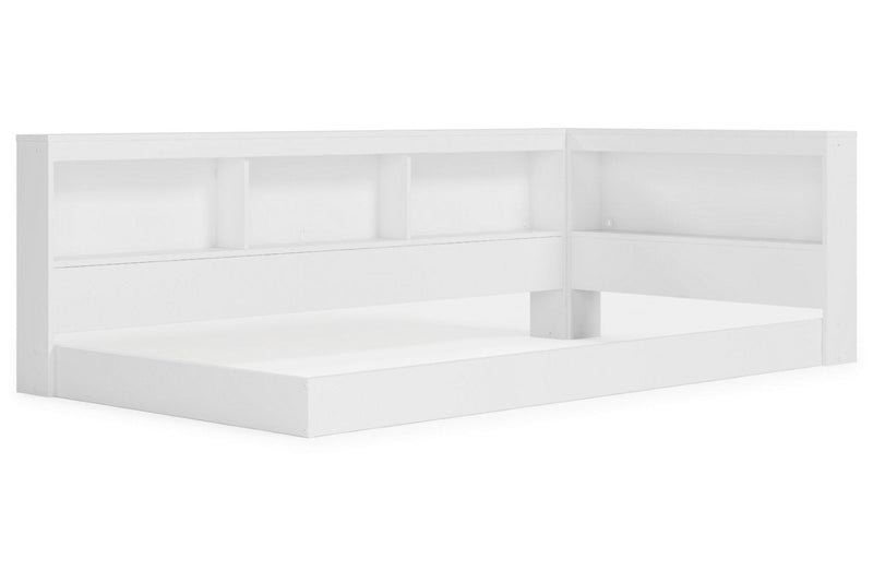 Piperton White Twin Bookcase Storage Bed from Ashley - Luna Furniture