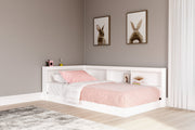 Piperton White Twin Bookcase Storage Bed from Ashley - Luna Furniture