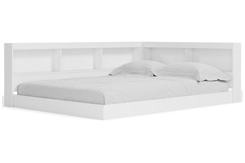 Piperton White Full Bookcase Storage Bed from Ashley - Luna Furniture