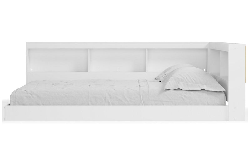 Piperton White Full Bookcase Storage Bed from Ashley - Luna Furniture