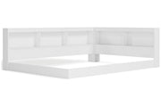 Piperton White Full Bookcase Storage Bed from Ashley - Luna Furniture