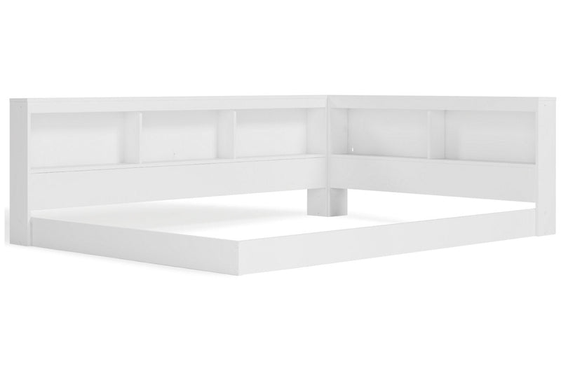 Piperton White Full Bookcase Storage Bed from Ashley - Luna Furniture