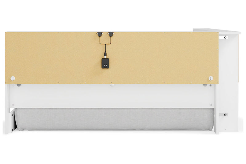 Piperton White Full Bookcase Storage Bed from Ashley - Luna Furniture