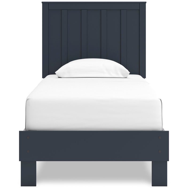 Simmenfort Navy Blue Twin Platform Bed from Ashley - Luna Furniture