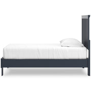 Simmenfort Navy Blue Twin Platform Bed from Ashley - Luna Furniture