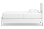 Hallityn White Twin Panel Platform Bed from Ashley - Luna Furniture