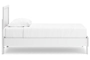 Hallityn White Twin Panel Platform Bed -  Ashley - Luna Furniture
